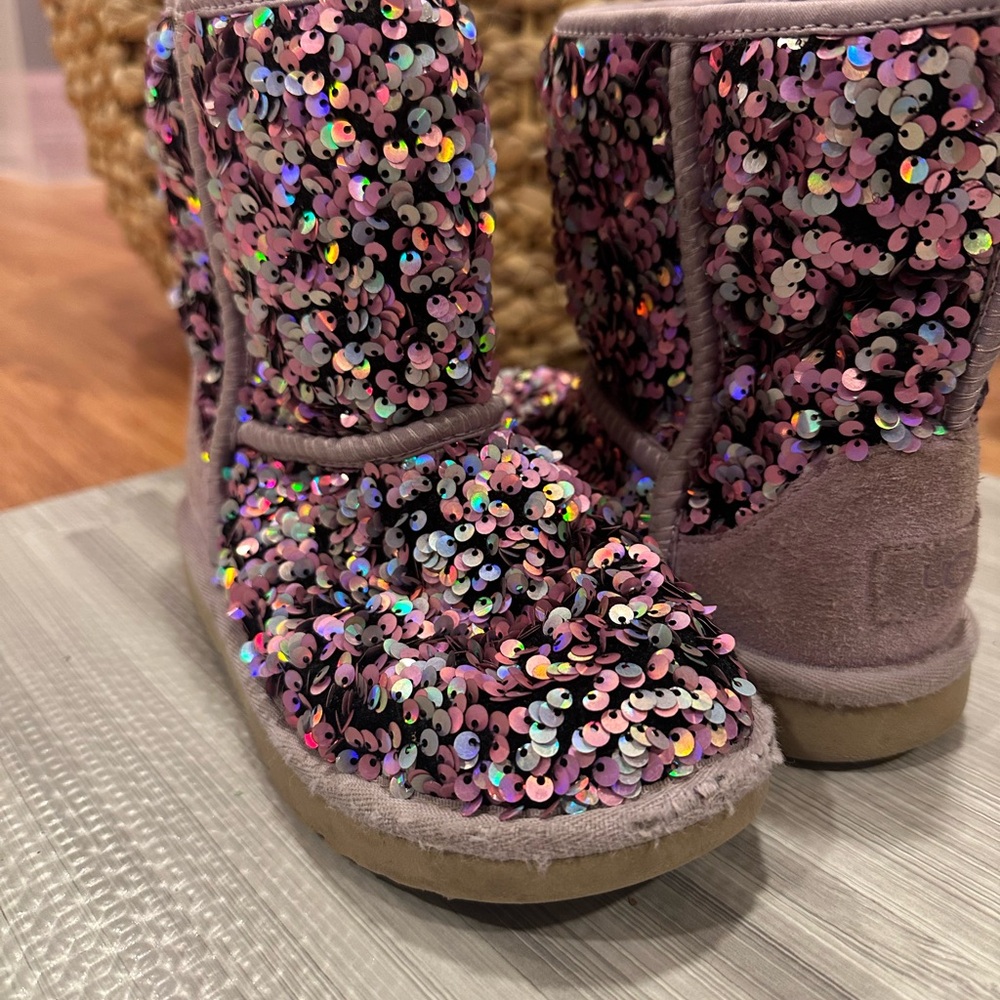 UGG Lavender sequin Boots